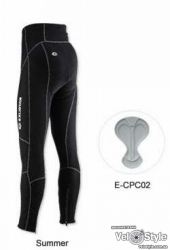 Велорейтузы Exustar CP003 Lycra, летние, черные