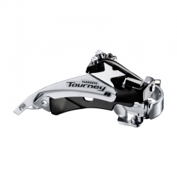 Переключатель скоростей передний Shimano FD-TY510, Top-Swing, универс. тяга, хомут 34,9 (S/M адаптеры) для 48з.