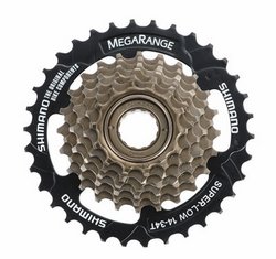 Звезды задние с трещоткой Shimano MF-TZ37 14-34 7 звезд