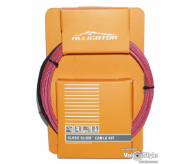 Тросики+рубашки Alligator Тормозной Sleek Glide Cable Kit розовый LY-BPTRD