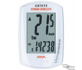 Велокомп'ютер CatEye STRADA, CC-RD300W, бездротовий, білий 3524021