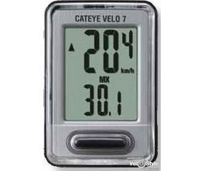 Велокомп'ютер CatEye VELO 7, CC-VL520, срібло 3524056