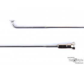 Спица Sapim Laser 14G 256 серебр, с нип. Brass 14G 12 polyax