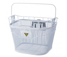 Кошик на кермо Topeak TB2011W Basket Front 16л мет.сітка з фіксатором F3, 1370г біла