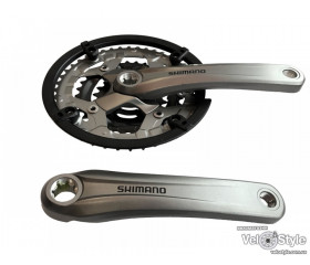 Шатуни Shimano FC-T4010 Alivio, OCTALINK 175мм, 44x32x22, сірі