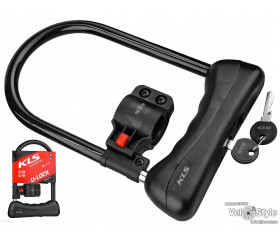 Замок KELLYS Alert Plus скоба U-Lock 12x170x245 мм чорний