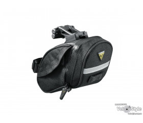 Сумка підседільна Topeak TC2269B AeroWedge DX Small 0.45л, з фиксатором F11, 125г