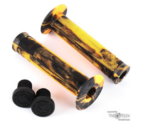 Ручки руля BMX KENCH С фланцем KH-GP-01-MIX Black-Orange