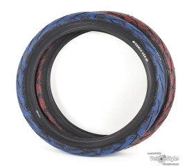 Покрышка BMX KENCH 20”x2.4" Captan-America 60TPI blue KH-TR-04-CBL