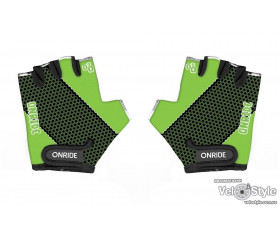 Велоперчатки OnRide Gem дитячі 3-4, чорний-зелений XS