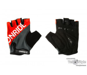 Велоперчатки OnRide Hold сірий червоний S