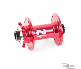 Втулка дисковая передняя Novatec D041SB 100X15 мм красная 32H