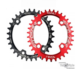 Звезда шатунов VXM Narrow Wide Oval 36T BCD96 ALU красная