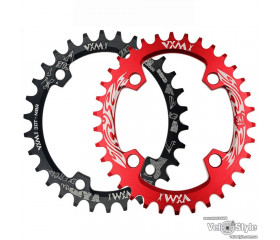 Звезда шатунов VXM Narrow Wide Oval 34T BCD96 ALU красная