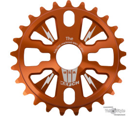Звезда шатунов BMX KENCH 6 mm 25T фрезерованная оранжевая KH-RN-01-ORG