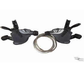 Манетка SRAM X-7 TRIGGER 2x9 пара сірий