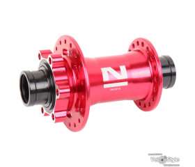 Втулка дисковая передняя Novatec DH61SB HL 32H R ось 20 mm красная