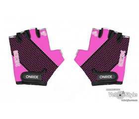 Велоперчатки OnRide Gem дитячі 3-4 рожевий-сірий XS