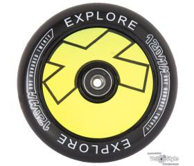 колесо Explore для трюкового самоката WHEELS SCOO 120+abec 9 чорний