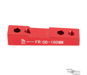 Адаптер для дискових гальм TAIWAN Flat Mount FR-160 для Disk з болтами кріплення. (4шт) червоний