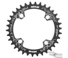 Звезда шатунов Deckas Narrow Wide Round 34T BCD94+96  ALU черная