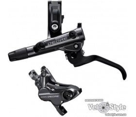 Тормоз дисковый гидравлический Shimano M6120 DEORE задний 4 поршня (комплект с ручкой, гидролинией) EM61201JRRXRA170