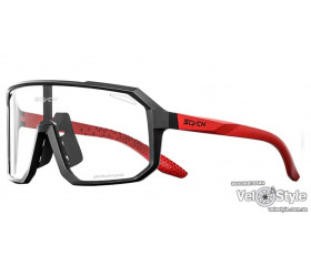 Окуляри фотохромні Scvcn Polarized, UV400, чорно-червона оправа