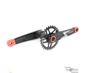 Шатуны ZRace Шатуны ZRace BLADE IXF 38T Hollowtech 2 175 мм интегр. ось черные, c кареткой BB92, 9-12ск.