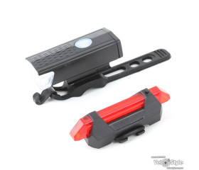Фара передня Walle T-6 USB 500 люмен задня мигалка