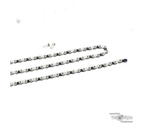 Цепь KMC X11 11 ск. с замком 118 звеньев Silver-Black (taiwan)