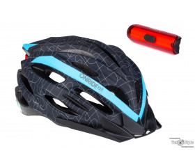 Шолом ONRIDE Grip чорний/синій L (58-61см)
