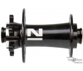 Втулка дисковая передняя Novatec D791SB B15 28H черная, 15 х 110мм