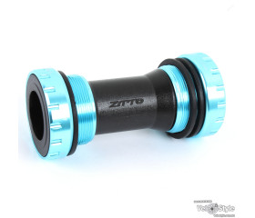 Компоненты каретки ZTTO 68-73 мм, стандарт, BSA, MTB,  пром. подшипник, синяя