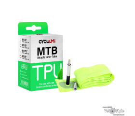 Камера Cyclami TPU 26x1,9/2,5 (559x1,9/2,5)  FV L:45мм Presta 65 грамм