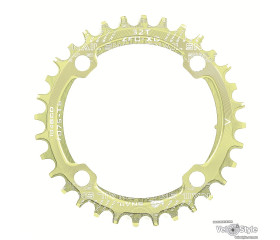 Звезда шатунов Snail Narrow Wide Round 32T BCD104 ALU, зеленый