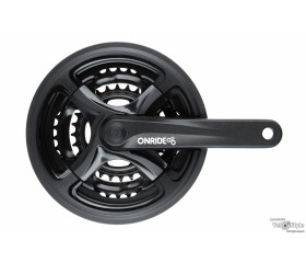 Шатуны OnRide Trio 840P, под квадрат, 170мм, 28-38-48Т, на 8/7/6 ск. черные