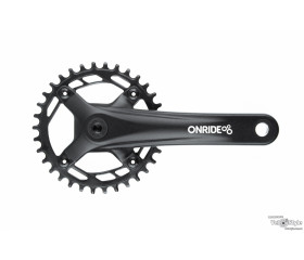 Шатуны OnRide Solo 1110 под квадрат, 175 мм, 34T BCD: 104 мм, на 11,10,9ск., черные
