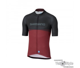 Велоджерсі Shimano TEAM2, чорно-бордове, розм. XXL