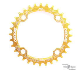 Зірка шатунів Deckas Narrow Wide Round 32T BCD104 ALU золота