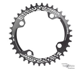 Звезда шатунов Riderace Narrow Wide Round 36T BCD104 ALU, черный