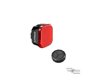 Мигалка задня Cyclami CY180T, з датчиком гальмування, поворотниками 1500 mAh, чорна