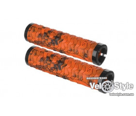 Ручки руля KELLYS Poison Double LockOn оранжевые/черный