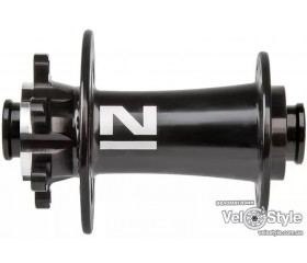 Втулка дисковая передняя Novatec D791SB-12, 32H черная, эксцентрик 115мм, ось 9x112x100мм