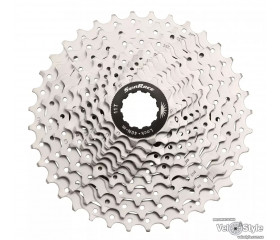 Кассета SunRace CSMS1 TAV X, 10 скоростей, 11-34T, серебристая