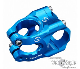 Вынос руля lunje 31,8 мм, L 35 мм. 1-1/8". голубой фрезерованый