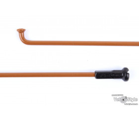 Спица PRIMO 14G, 182мм, forged, коричневая + черный ниппель