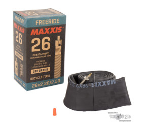 Камера MAXXIS FreeRide 26x2.2/2.5 FV (1.2mm) Presta разборной ниппель для герметика