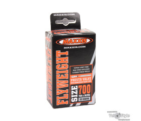 Камера MAXXIS Flyweight 700x18/25C FV 48mm (0.45мм) + флиппер Presta