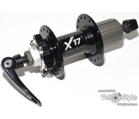 Втулка дисковая задняя X17 XC алюм. кассетн. под Disk, 8/9ск. пром.подш. 32отв. черн.